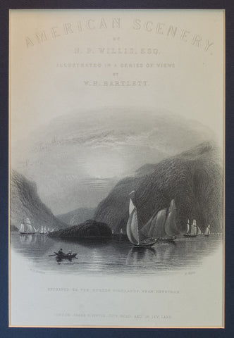 Entrance to the Hudson Highlands near Newburgh (Frontispiece to “American Scenery”)