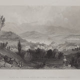 View of Hudson City and the Catskill Mountains