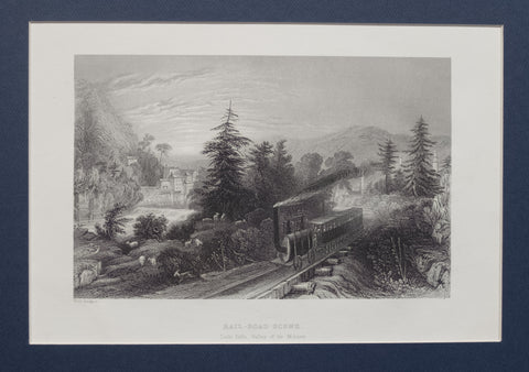 Rail-Road Scene, Little Falls, valley of the Mohawk