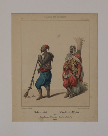 Infantryman and Cavalry Officer of Abd’el Kadr’s Troops 1843