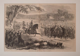 Gen. McLellan taking leave of his Army November 10, 1862