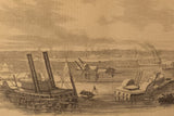 Steamers sunk by the Rebels between Island Number Ten and New Madrid / Island Number Ten after the Surrender