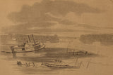 Steamers sunk by the Rebels between Island Number Ten and New Madrid / Island Number Ten after the Surrender