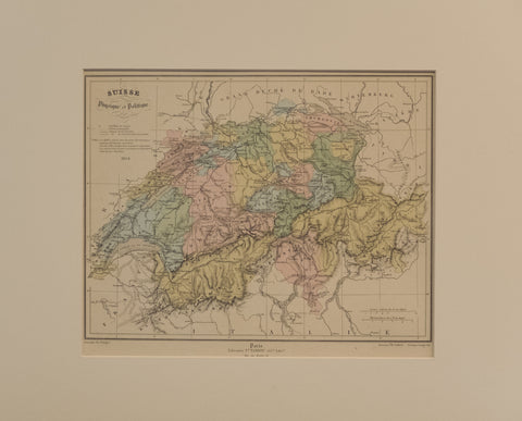 Suisse Physique et Politique 1864